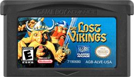 Cartridge artwork for Lost Vikings, The on the Nintendo Game Boy Advance.