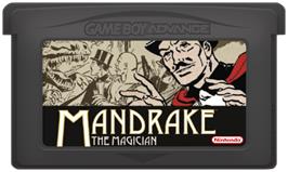 Cartridge artwork for Mandrake The Magician on the Nintendo Game Boy Advance.