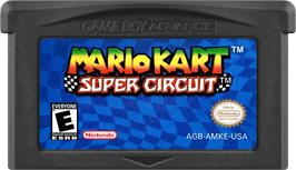 Cartridge artwork for Mario Kart - Super Circuit on the Nintendo Game Boy Advance.