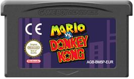 Cartridge artwork for Mario vs. Donkey Kong on the Nintendo Game Boy Advance.