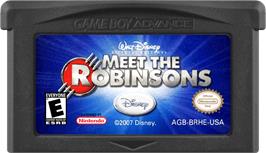 Cartridge artwork for Meet The Robinsons on the Nintendo Game Boy Advance.