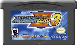 Cartridge artwork for Mega Man Zero 3 on the Nintendo Game Boy Advance.