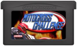 Cartridge artwork for Motocross Challenge on the Nintendo Game Boy Advance.