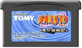 Cartridge artwork for Naruto Konoha Senki on the Nintendo Game Boy Advance.