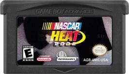 Cartridge artwork for Nascar Heat 2002 on the Nintendo Game Boy Advance.