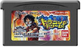 Cartridge artwork for One Piece - Dragon Dream ! on the Nintendo Game Boy Advance.