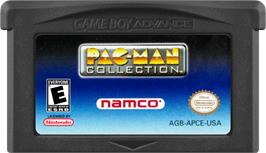Cartridge artwork for Pac-Man Collection on the Nintendo Game Boy Advance.