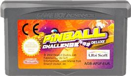 Cartridge artwork for Pinball Challenge Deluxe on the Nintendo Game Boy Advance.