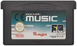 Cartridge artwork for Pocket Music on the Nintendo Game Boy Advance.