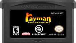 Cartridge artwork for Rayman - Hoodlum's Revenge on the Nintendo Game Boy Advance.