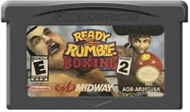 Cartridge artwork for Ready 2 Rumble Boxing: Round 2 on the Nintendo Game Boy Advance.