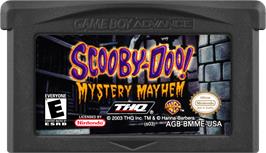 Cartridge artwork for Scooby-doo! - Mystery Mayhem on the Nintendo Game Boy Advance.