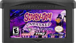 Cartridge artwork for Scooby-doo! - Unmasked on the Nintendo Game Boy Advance.