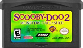 Cartridge artwork for Scooby-doo 2 - Monsters Unleashed on the Nintendo Game Boy Advance.