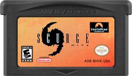 Cartridge artwork for Scurge Hive on the Nintendo Game Boy Advance.