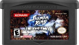 Cartridge artwork for Shaman King - Legacy Of The Spirits - Sprinting Wolf on the Nintendo Game Boy Advance.