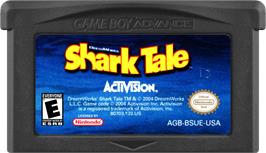Cartridge artwork for Shark Tale on the Nintendo Game Boy Advance.