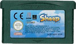 Cartridge artwork for Sheep on the Nintendo Game Boy Advance.