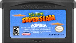 Cartridge artwork for Shrek - Superslam on the Nintendo Game Boy Advance.