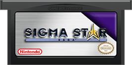 Cartridge artwork for Sigma Star Saga on the Nintendo Game Boy Advance.