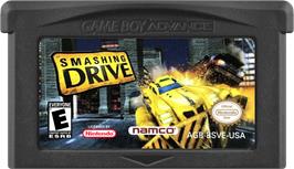 Cartridge artwork for Smashing Drive on the Nintendo Game Boy Advance.