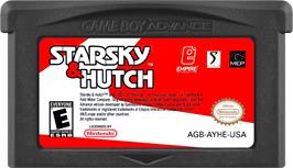 Cartridge artwork for Starsky And Hutch on the Nintendo Game Boy Advance.