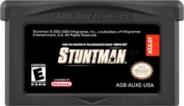 Cartridge artwork for Stuntman on the Nintendo Game Boy Advance.