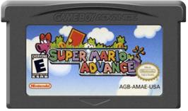 Cartridge artwork for Super Mario Advance on the Nintendo Game Boy Advance.