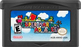Cartridge artwork for Super Mario Advance on the Nintendo Game Boy Advance.