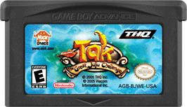Cartridge artwork for Tak - The Great Juju Challenge on the Nintendo Game Boy Advance.