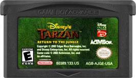 Cartridge artwork for Tarzan - L'appel De La Jungle on the Nintendo Game Boy Advance.