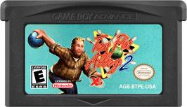 Cartridge artwork for Ten Pin Alley 2 on the Nintendo Game Boy Advance.