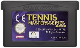 Cartridge artwork for Tennis Masters Series 2003 on the Nintendo Game Boy Advance.