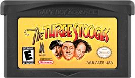 Cartridge artwork for Three Stooges, The on the Nintendo Game Boy Advance.
