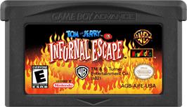 Cartridge artwork for Tom And Jerry In Infurnal Escape on the Nintendo Game Boy Advance.