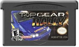 Cartridge artwork for Top Gear Rally on the Nintendo Game Boy Advance.