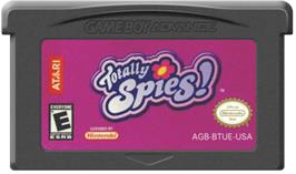 Cartridge artwork for Totally Spies on the Nintendo Game Boy Advance.