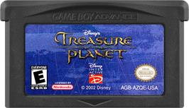 Cartridge artwork for Treasure Planet on the Nintendo Game Boy Advance.