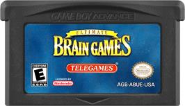 Cartridge artwork for Ultimate Brain Games on the Nintendo Game Boy Advance.
