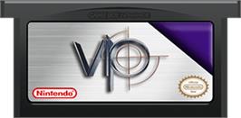 Cartridge artwork for V.I.P. on the Nintendo Game Boy Advance.