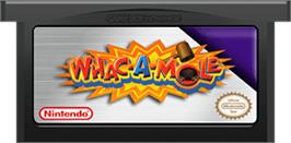 Cartridge artwork for Whac-A-Mole on the Nintendo Game Boy Advance.