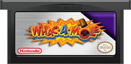 Cartridge artwork for Whac-A-Mole on the Nintendo Game Boy Advance.