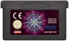 Cartridge artwork for Who Wants To Be A Millionaire - 2nd Edition on the Nintendo Game Boy Advance.