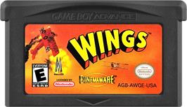 Cartridge artwork for Wings on the Nintendo Game Boy Advance.