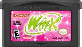 Cartridge artwork for Winx Club on the Nintendo Game Boy Advance.