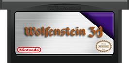 Cartridge artwork for Wolfenstein 3D on the Nintendo Game Boy Advance.