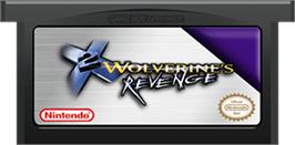 Cartridge artwork for X2: Wolverine's Revenge on the Nintendo Game Boy Advance.