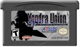 Cartridge artwork for Yggdra Union on the Nintendo Game Boy Advance.