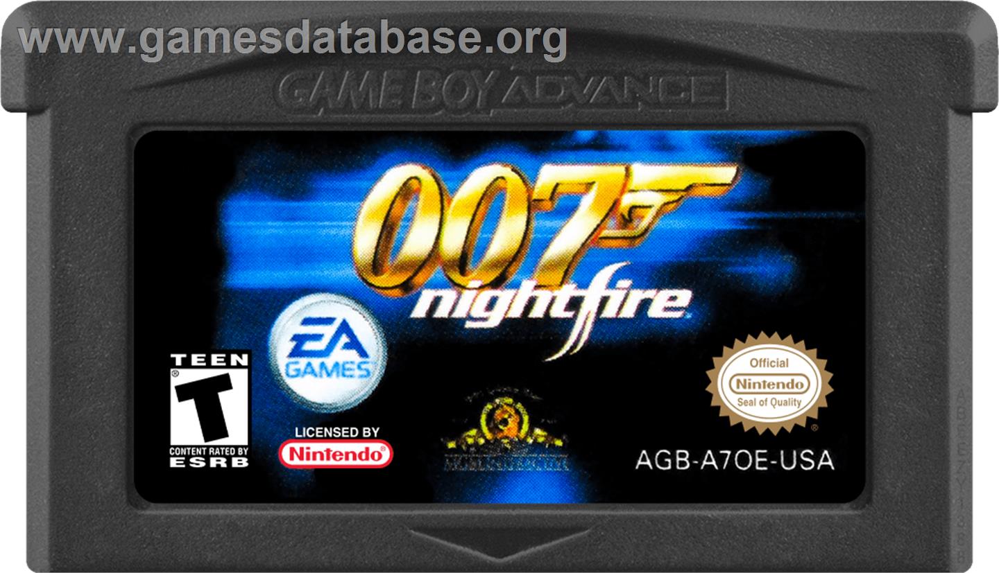 007 - Nightfire - Nintendo Game Boy Advance - Artwork - Cartridge
