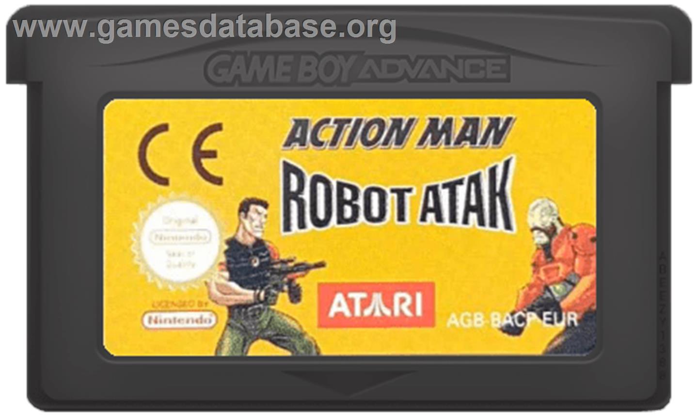 Action Man - Robot Atak - Nintendo Game Boy Advance - Artwork - Cartridge